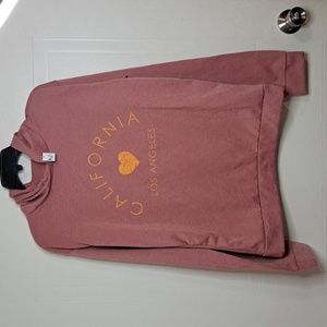 NWT Flag & Symbol California Los Angeles Fleece Woven Hooded Sweatshirt Size L